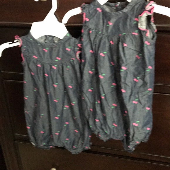 Twin Matching 🍒 Rompers - Picture 2 of 6